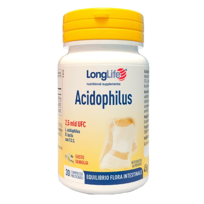 Longlife Acidophilus 30 Compresse Masticabili