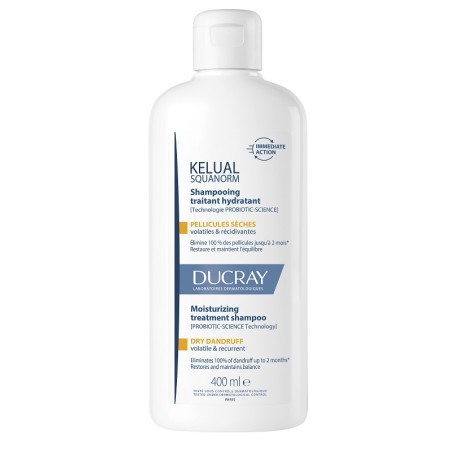 Ducray Kelual Squanorm Shampoo Trattante Idratante Forfora Secca 400 Ml