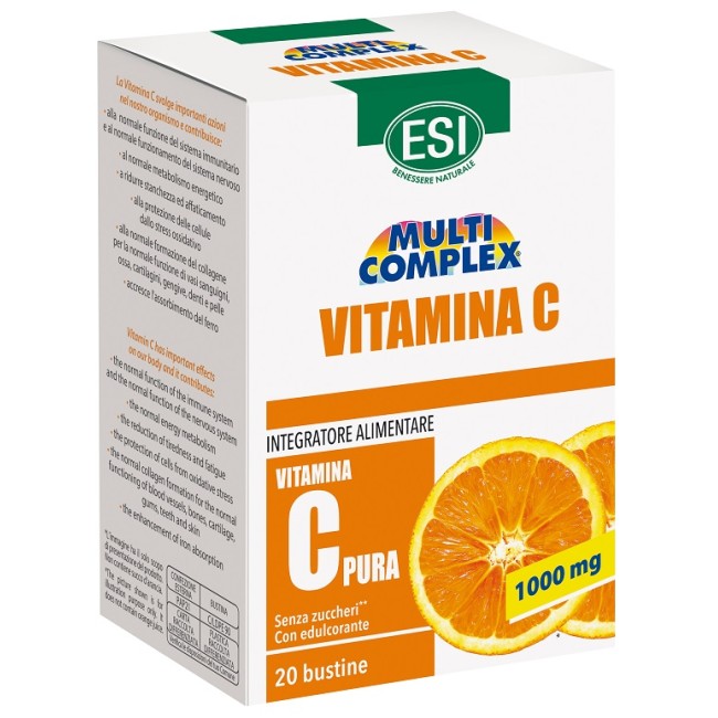 Esi Multicomplex Vitamina C 20 Bustine Da 2 G Esi Multicomplex Vitamina C 20 Bustine Da 2 G