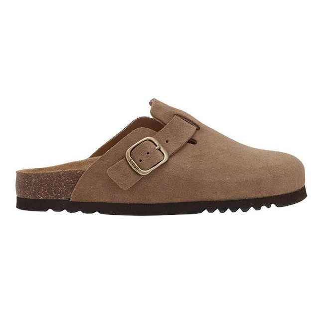 Scholl Fae Suede Woman Taupe 39