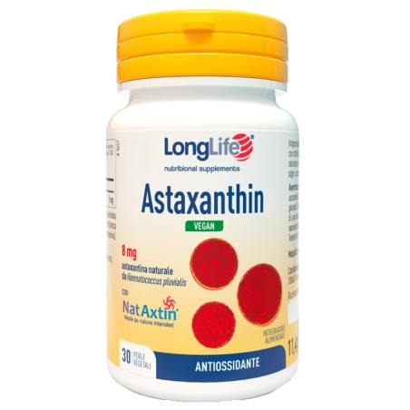 Longlife Astaxanthin Vegan 8 Mg 30 Perle Vegetali Senza Glutine Longlife Astaxanthin Vegan 8 Mg 30 Perle Vegetali Senza Glutine