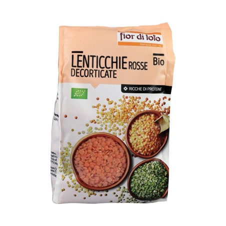 Fior Di Loto Lenticchie Piccole Rosse Decorticate Bio 400 G
