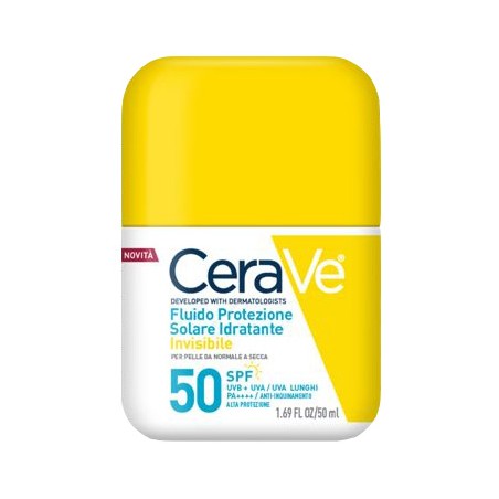Cerave Fluido Protezione Solare Idratante Invisibile Spf50 50 Ml