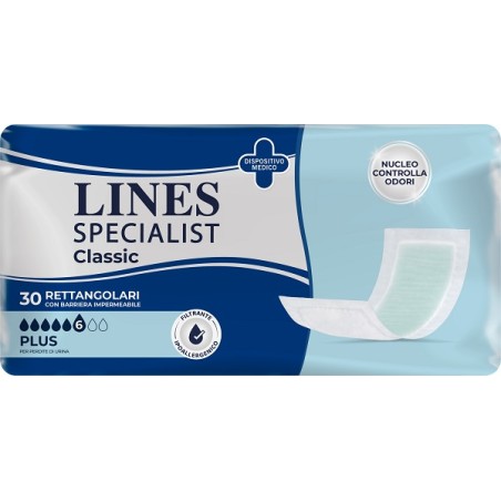 Fater Pannolone Lines Specialist Classic Rettangolare Con Barriera Control 30 Pezzi Fater Pannolone Lines Specialist Classic Rettangolare Con Barriera Control 30 Pezzi