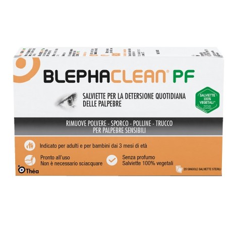 Théa Farma Blephaclean Pf Salviette Detersione Quotidiana Palpebre 20 Pezzi Senza Profumo