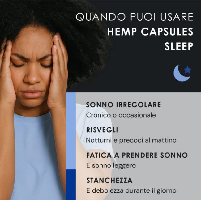 Eusphera Hemp Capsules Sleep 30 Capsule Da 599 Mg