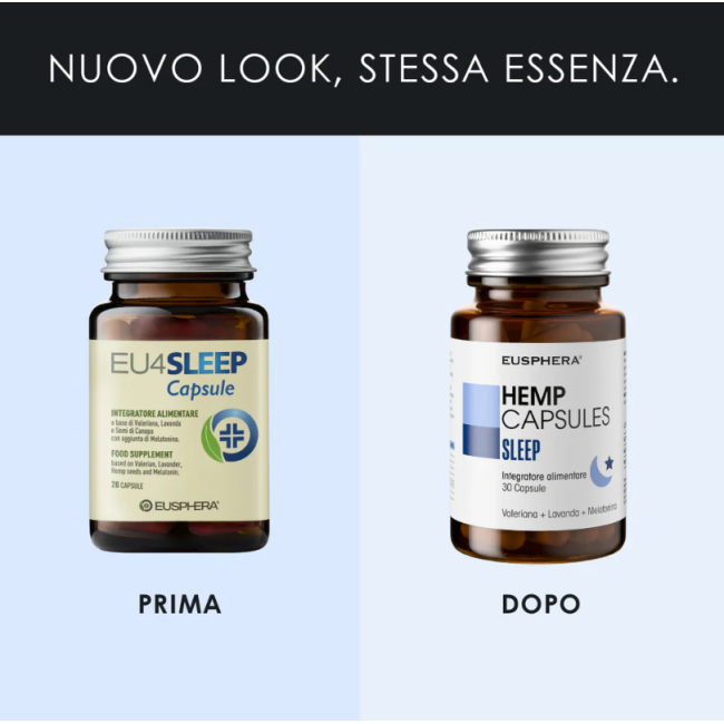Eusphera Hemp Capsules Sleep 30 Capsule Da 599 Mg
