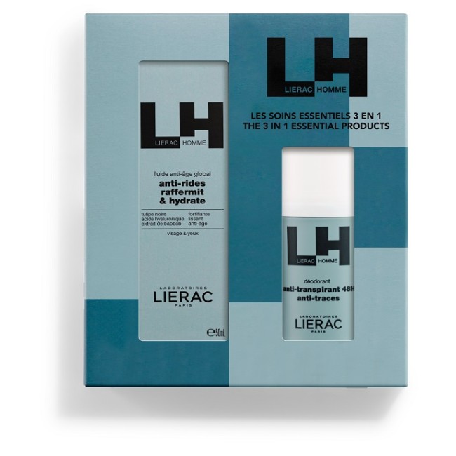 Lierac Coffret Lierac Homme Fluido Anti-eta' 50 Ml + Deodorante 50 Ml