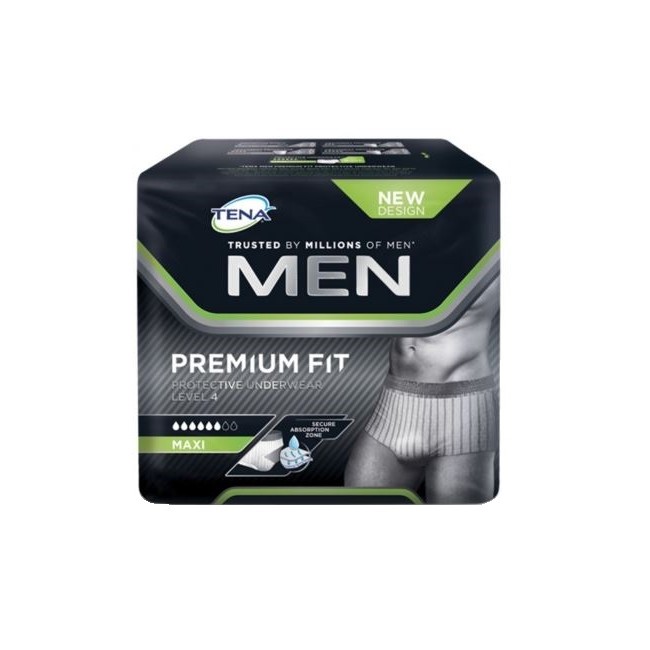 Mutandina assorbente maschile tena men premium fit livello 4 taglia medium 10 pezzi