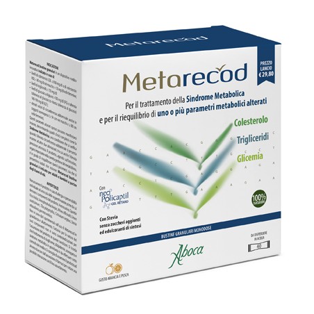 Metarecod 40 Bustine Granulari X 2,5g Gusto Arancia E Pesca