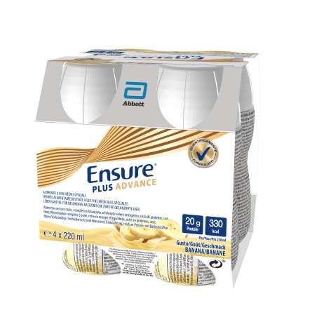 Ensure Plus Advance Banana 4 Bottiglie da 220ml