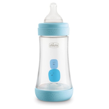 Chicco biberon perfect 5 boy 240 ml in silicone 2 fori Chicco biberon perfect 5 boy 240 ml in silicone 2 fori
