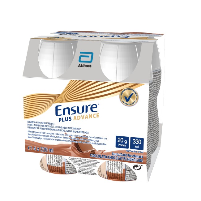 Ensure Plus Advance Cioccolato 4 Bottiglie da 220ml