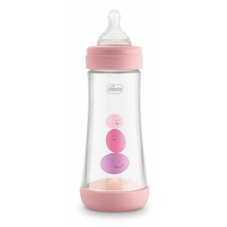 Chicco biberon perfect 5 girl 300 ml in silicone 3 fori Chicco biberon perfect 5 girl 300 ml in silicone 3 fori