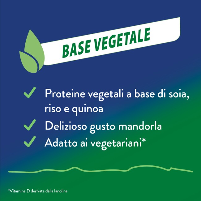 Barattolo Ensure Advance Vegetale 850 g gusto mandorla, integratore nutrizionale con proteine vegetali.