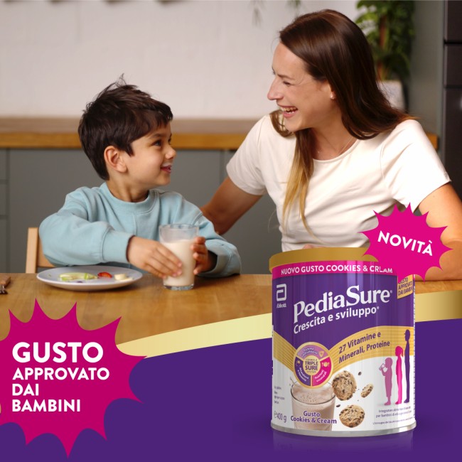 Pediasure Integratore Multivitaminico Bambini 400 g Cookies & Cream