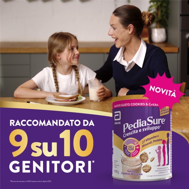 Pediasure Integratore Multivitaminico Bambini 850 g Cookies & Cream