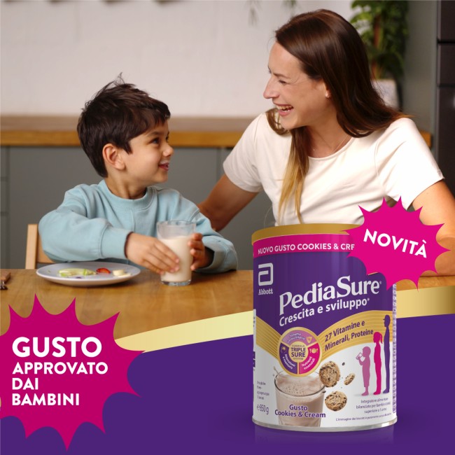 Pediasure Integratore Multivitaminico Bambini 850 g Cookies & Cream