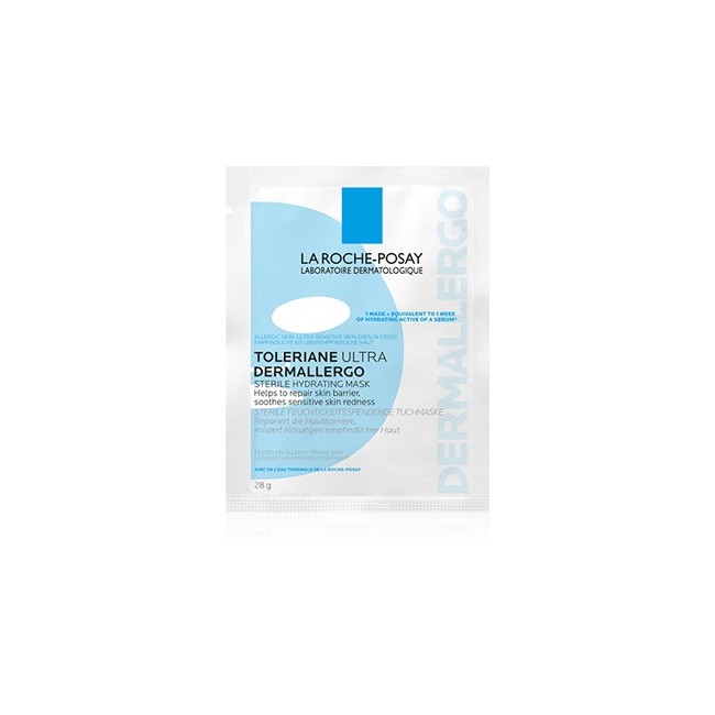 Toleriane ultra dermallegro maschera idratante sterile in tessuto