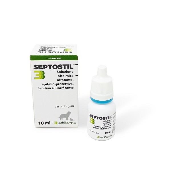 Septostil Soluzione Oftalmica Idratante Epitelio Protettiva Lenitiva Lubrificante Per Cani E Gatti 10 Ml