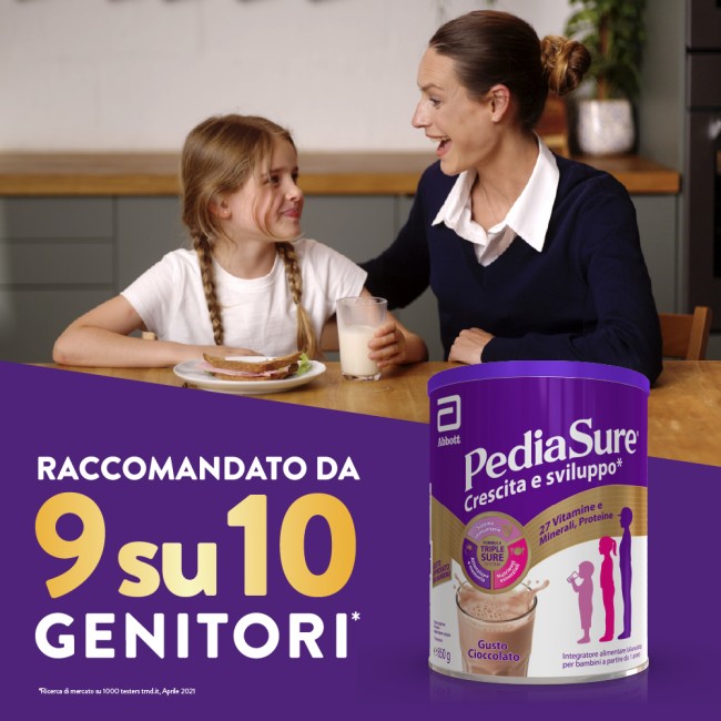 Pediasure crescita&sviluppo rinforza cioccolato 850 g