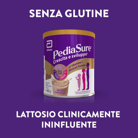 Pediasure crescita&sviluppo rinforza cioccolato 400 g