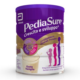 Barattolo Pediasure Integratore Bambini 850 g gusto vaniglia, supporto nutrizionale completo.