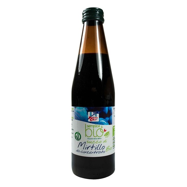 Semplice&bio Fsc Succo Di Mirtillo Da Concentrato Bio Senza Zuccheri Aggiunti 330 Ml