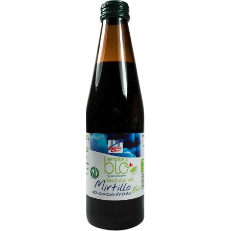 Semplice&bio Fsc Succo Di Mirtillo Da Concentrato Bio Senza Zuccheri Aggiunti 330 Ml