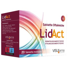 Visufarma Lidact Salviette Oftalmiche Perioculari Monouso 20 Pezzi