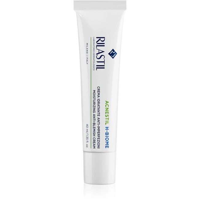 Tubo Rilastil Acnestil H Biome 40 ml, trattamento per pelle acneica.