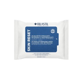 Rilastil Skin Reset Salviettine Struccanti Detergenti conf. da 25 per la detersione e la rimozione del trucco da viso e occhi.