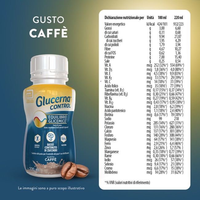 Abbott Glucerna Control Caffe'4x220 Ml