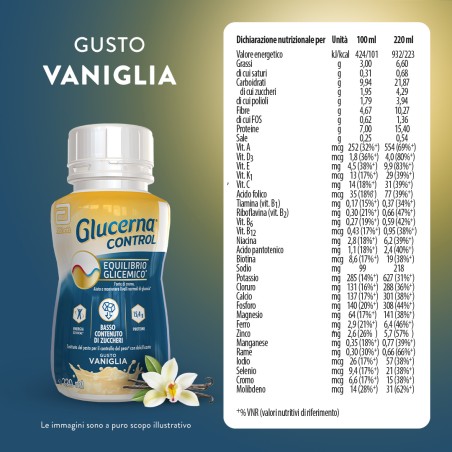Abbott Glucerna Control Vaniglia 4x220 Ml