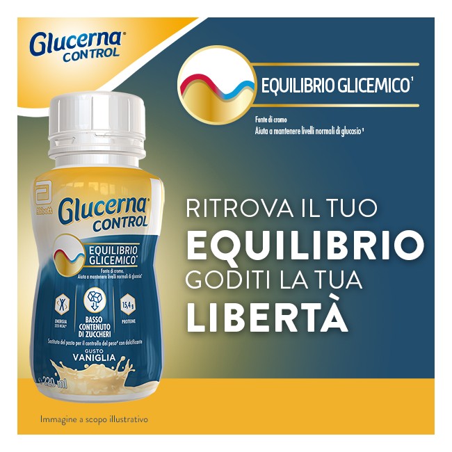 Abbott Glucerna Control Vaniglia 4x220 Ml