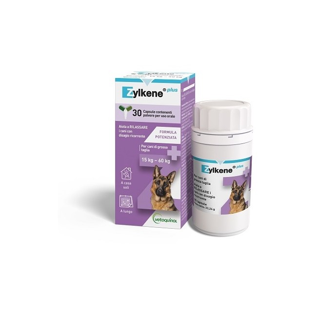 Vetoquinol Zylkene Plus Cani 15-60 Kg 30 Capsule
