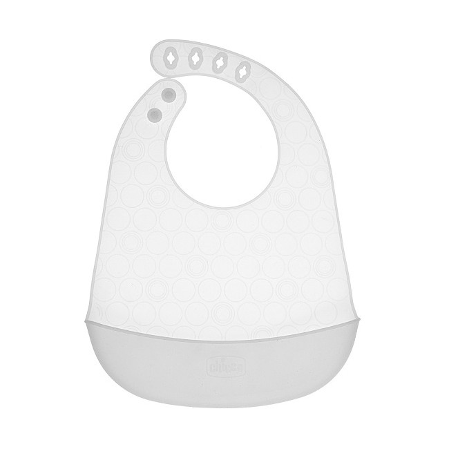 Chicco Easy Roll Bib Bavaglino In Silicone Con Tasca Neutro