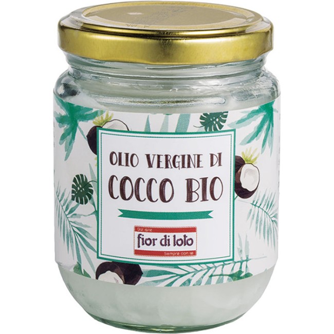 Fior Di Loto Olio Vergine Di Cocco Bio 200 Ml Fior Di Loto Olio Vergine Di Cocco Bio 200 Ml