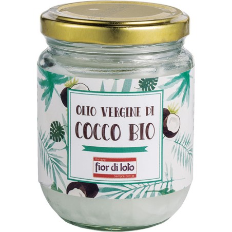 Fior Di Loto Olio Vergine Di Cocco Bio 200 Ml Fior Di Loto Olio Vergine Di Cocco Bio 200 Ml