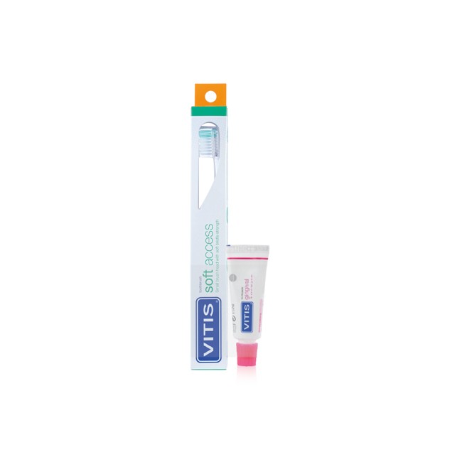 Dentaid Vitis Spazzolino Soft Access + Dentifricio Gingival 15 Ml Dentaid Vitis Spazzolino Soft Access + Dentifricio Gingival 15 Ml