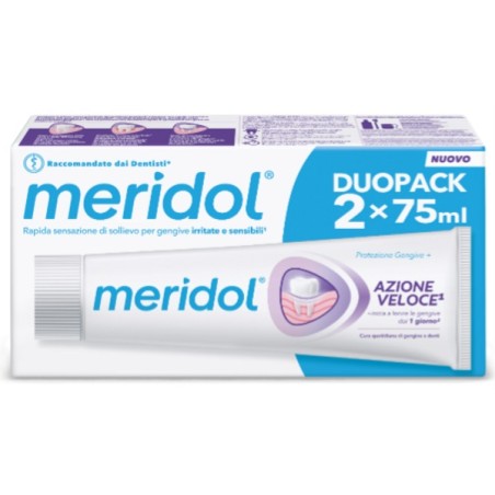 Colgate Meridol Dentifricio Azione Veloce 75 Ml Bitubo