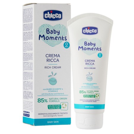 Chicco Baby Moments Crema Ricca Con Burro Di Karite' E Vitamina E 100 Ml Chicco Baby Moments Crema Ricca Con Burro Di Karite' E Vitamina E 100 Ml