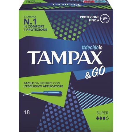 Fater Tampax &go Super 18 Pezzi Fater Tampax &go Super 18 Pezzi