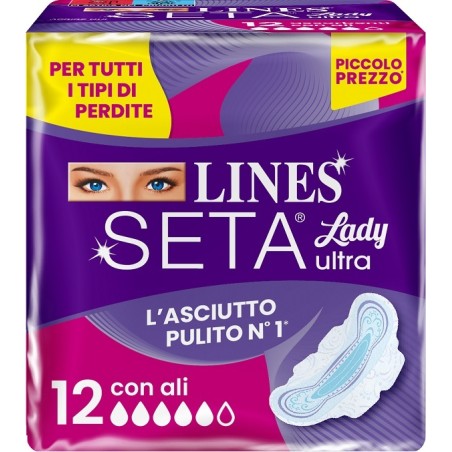 Fater Lines Seta Ultra Assorbenti Lady Ali Dwct 12 Pezzi Fater Lines Seta Ultra Assorbenti Lady Ali Dwct 12 Pezzi