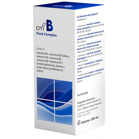 Oti Officine Terapie Innovative Oti B Fluid Complex 200 Ml Senza Glutine Oti Officine Terapie Innovative Oti B Fluid Complex 200 Ml Senza Glutine