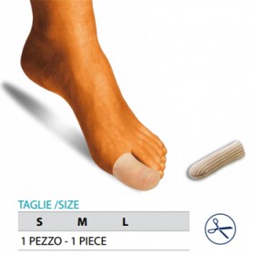 Orione Ok Ped G105 Cappuccio Proteggi Dita Gel Polimero Rivestito Tessuto L 1 Pezzo