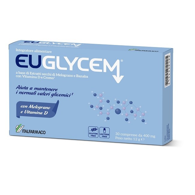 Italfarmaco Euglycem 30 Compresse Da 400 Mg Senza Glutine Senza Lattosio