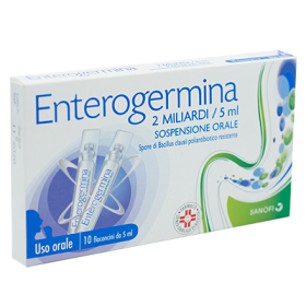 Farma 1000 Enterogermina 2 Miliardi/5 Ml Sospensione Orale Spore Di Bacillus Clausii Poliantibiotico Resistente - Uso Orale