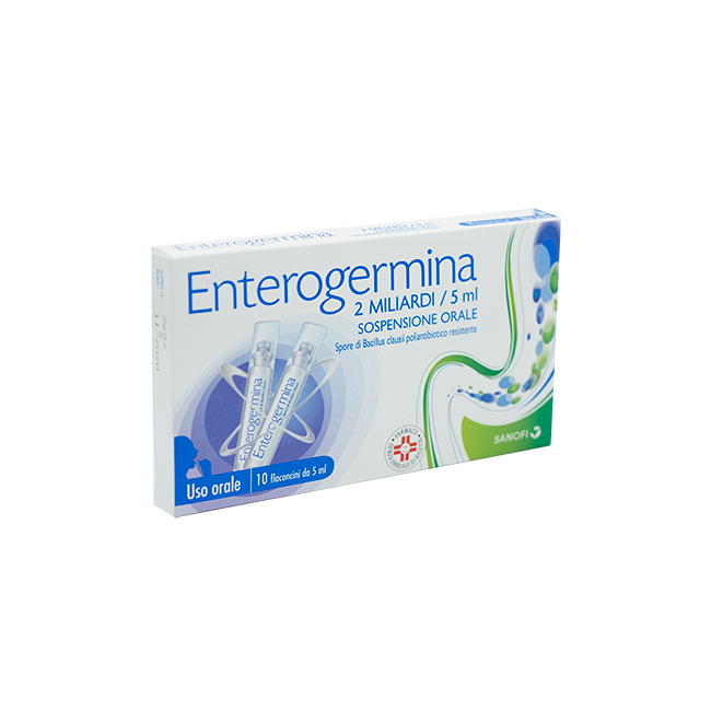 Farma 1000 Enterogermina 2 Miliardi/5 Ml Sospensione Orale Spore Di Bacillus Clausii Poliantibiotico Resistente - Uso Orale