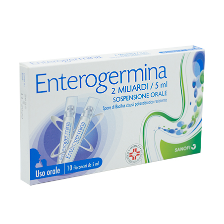 Farma 1000 Enterogermina 2 Miliardi/5 Ml Sospensione Orale Spore Di Bacillus Clausii Poliantibiotico Resistente - Uso Orale